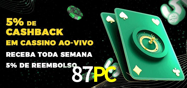 Promoções do cassino ao Vivo 87PC